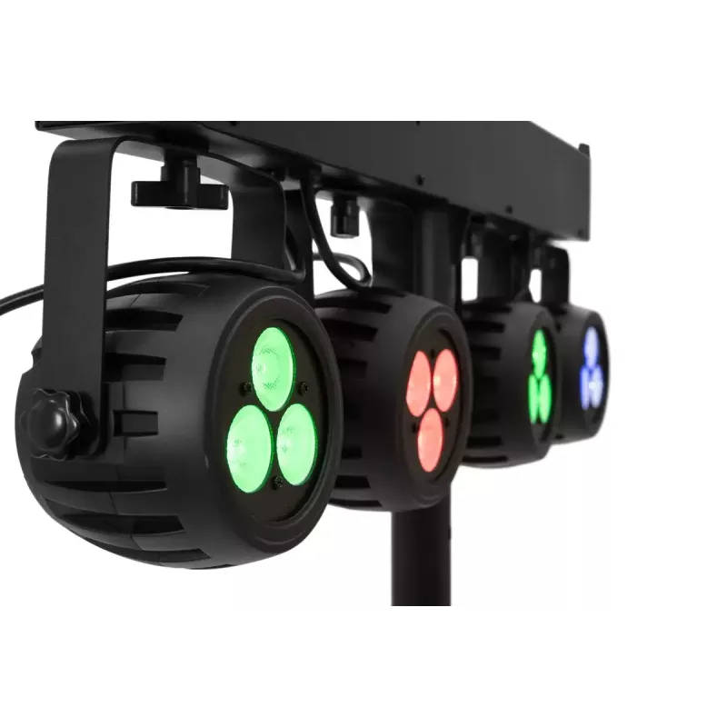 Eurolite 42109606 LED sliežu prožektors melns apaļš