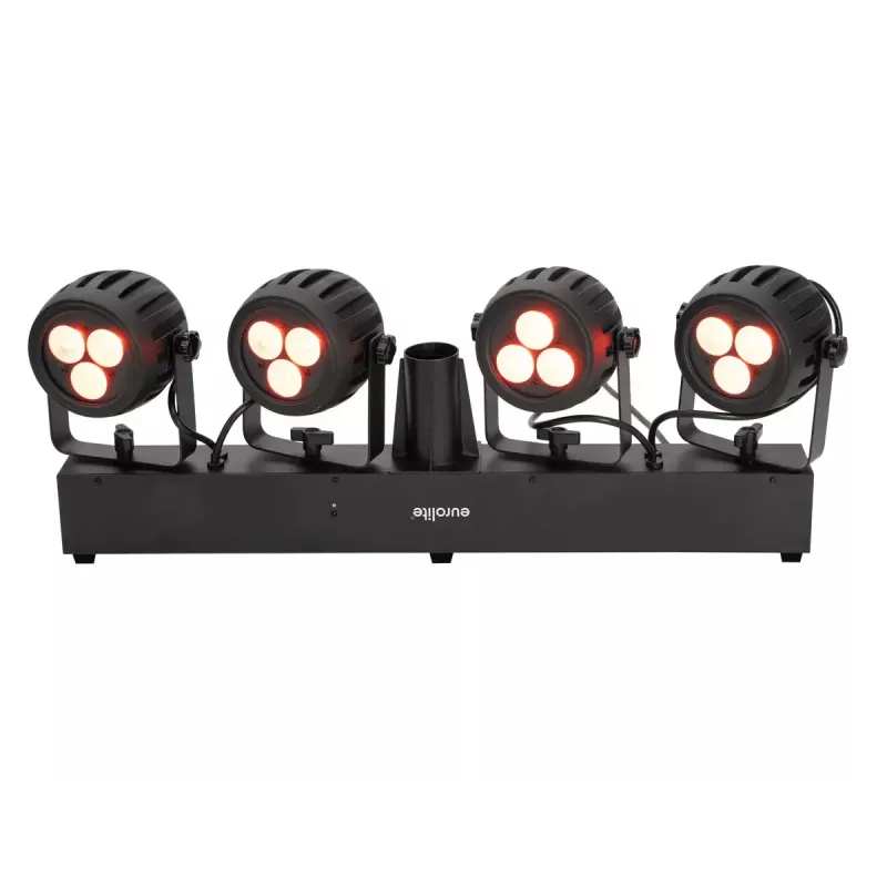 Eurolite 42109606 LED sliežu prožektors melns apaļš