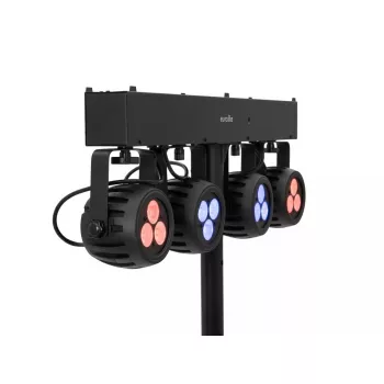 Eurolite 42109606 LED sliežu prožektors melns apaļš
