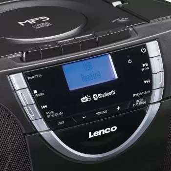 Personīgais CD atskaņotājs Lenco SCD-600 Melns Sudrabs DAB+ FM PLL