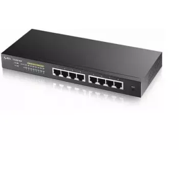 Zyxel GS1900-8HP pārvaldāms L2 Gigabit Ethernet (10/100/1000) PoE slēdzis, melns