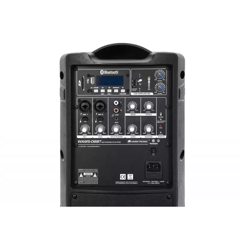 2-virzienu skaļrunis Omnitronic WAMS-08BT MK2