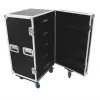 Flight case Roadinger 30126428 Saplāksnis Melns Sudrabs 59.4 kg