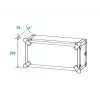 Cietais alumīnija futrālis Roadinger 30107204 Melns Sudrabs 525x550x270mm