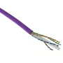 ACT Cat 6 F/UTP cietā serdeņa instalācijas kabelis, LSZH, CPR ECA, 24 AWG, violets, 305 m