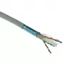 ACT Cat 6 F/UTP cieto vadu instalācijas kabelis, PVC, CPR ECA, 24 AWG, pelēks, 305 m
