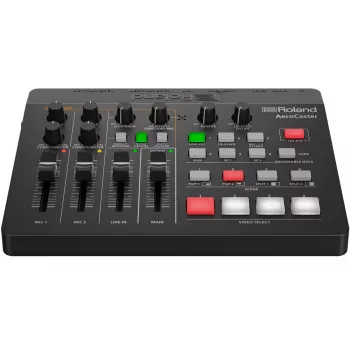 Audio interfeiss Roland AeroCaster Melns 24 bit 48 kHz Fantom barošana 48 V