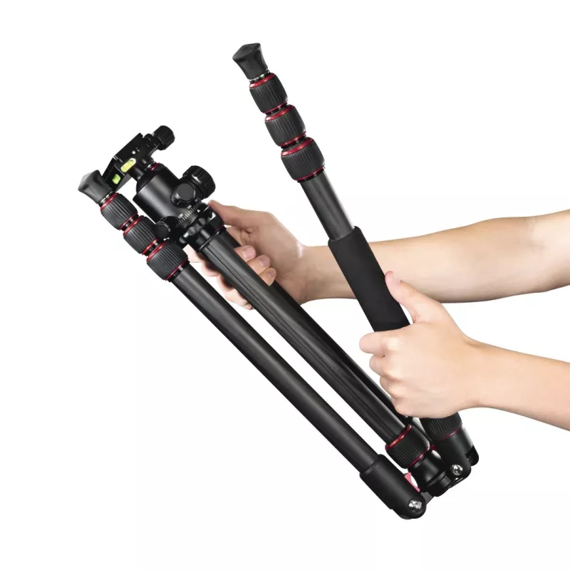Hama Ramble II Duo Carbon statīvs viedtālrunim/digitālajai kamerai 4 kājas 8 kg slodze