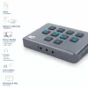 ACT AC7610 USB-C video pārslēdzējs ar diviem HDMI ieejām 60Hz Pelēks