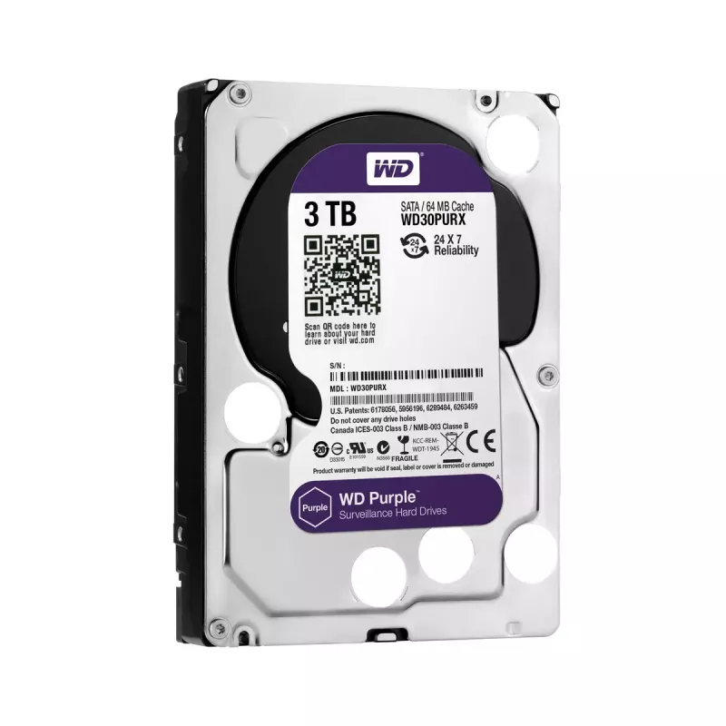 HDD Western Digital 3TB 3.5 collas SATA WD30PURX