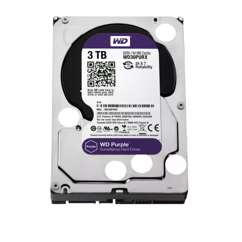 HDD Western Digital 3TB 3.5 collas SATA WD30PURX