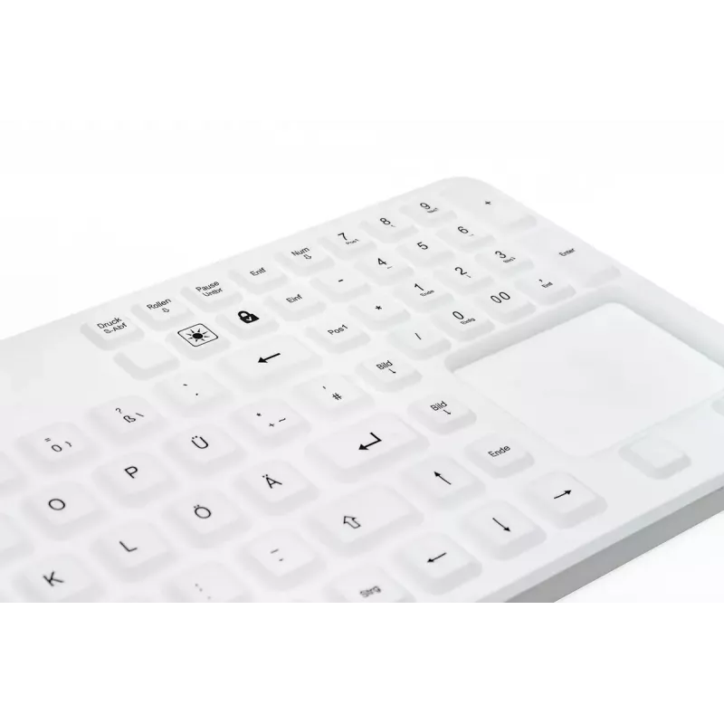 Tastatūra GETT Cleantype Prime Touch+ USB Šveices balta