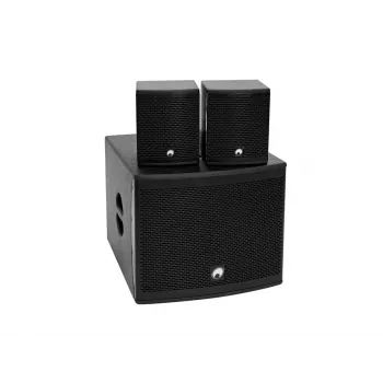 Skaļruņu komplekts Omnitronic 20000727 Melns Vadu 130 W