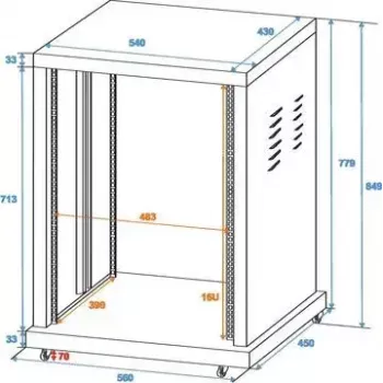 Cietais futrālis Roadinger 30103172 Melns 560x450x840 mm