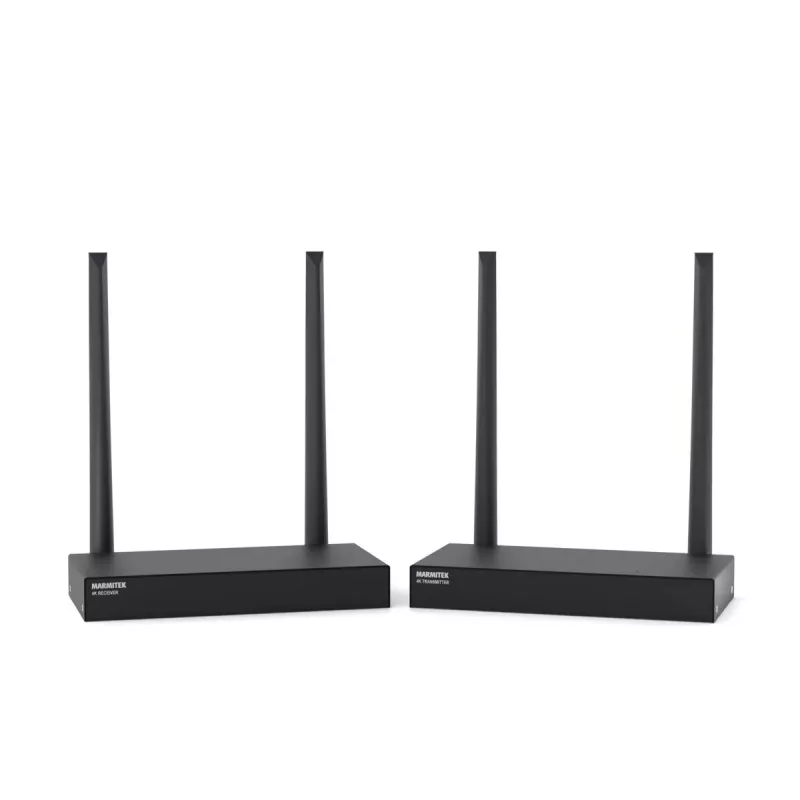 Bezvadu AV raidītājs un uztvērējs Marmitek TV Anywhere 4K Melns