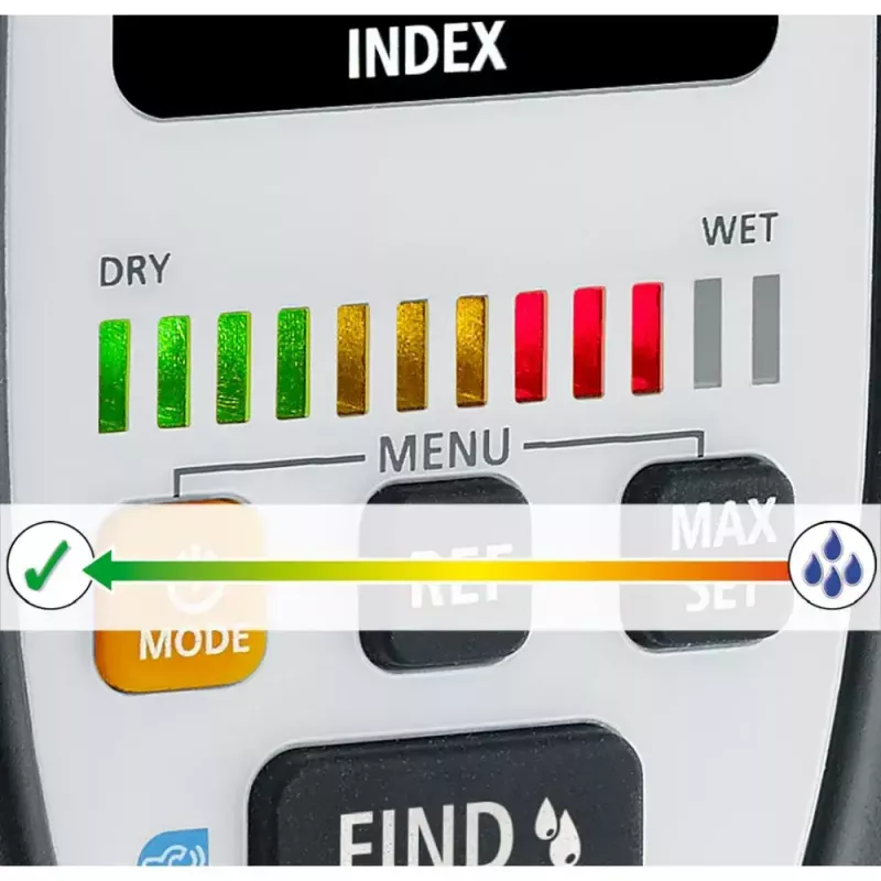 Laserliner MultiWet-Finder Plus elektroniskais mitruma mērītājs melns balts digitālais displejs