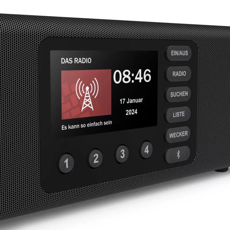 Personīgais radio Hama DR2002 digitālais uztvērējs DAB DAB+ FM 10W