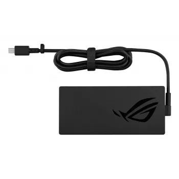 Strāvas adapteris ASUS ROG AR380-00 380W iekštelpu klēpjdatora adapteris 100–240V melns, kabelis 1200 mm, 180×82 mm