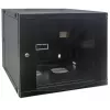 Intellinet 19 collu tīkla skapis - sienas montāža (divu sekciju veramās durvis), 6U, 600mm dziļš, melns, plakanpakotne, maks. 30kg, izvelkams, lai piekļūtu aizmugurei, lietderīgais dziļums 385mm, sienas montāžas daļas nav iekļautas