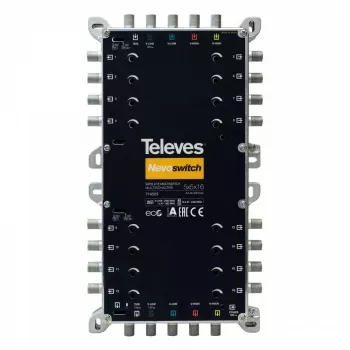 Satelītu multiswitch Televes 714505 5 ieejas 16 izejas