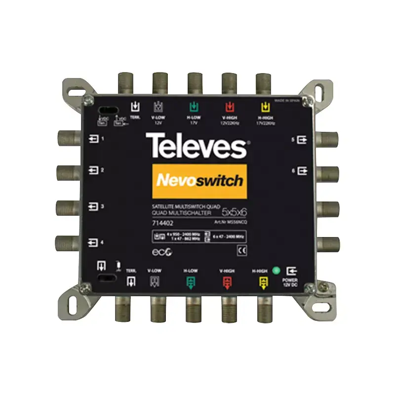 Satelītu multiswitch Televes MS56NCQ 5 ieejas 6 izejas