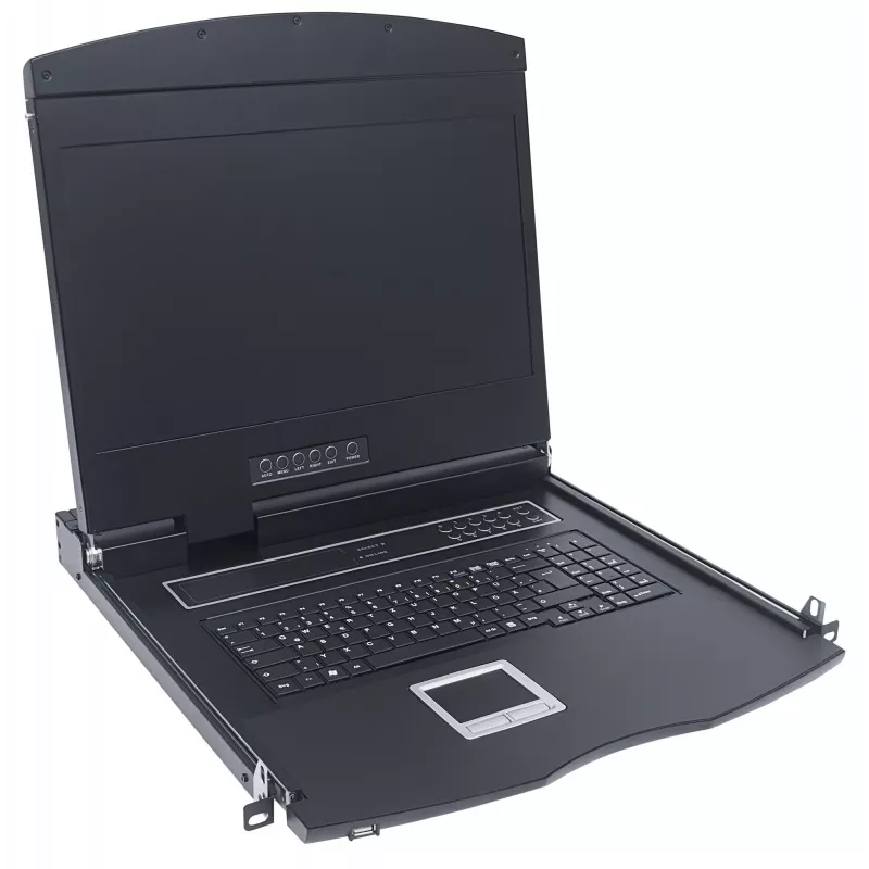 Intellinet 508025 konsoles modulis 43.2 cm (17 collu) 1280 x 1024 pikseļi Melns 1U