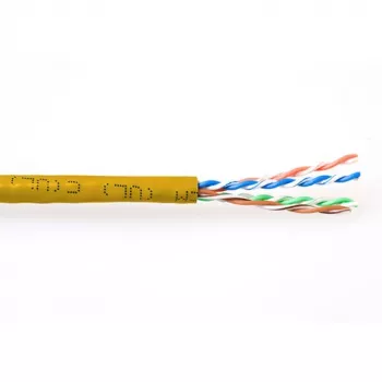ACT CAT6 U/UTP vīts vads dzeltenā krāsā 305 m