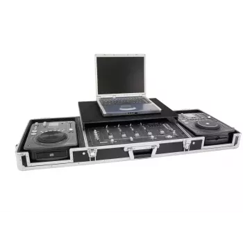 Flight case Roadinger 3012534A Saplāksnis Melns Sudrabs 10.6 kg
