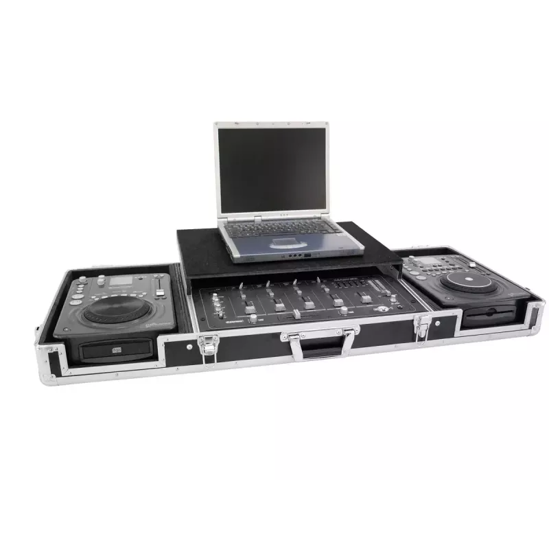 Flight case Roadinger 3012534A Saplāksnis Melns Sudrabs 10.6 kg