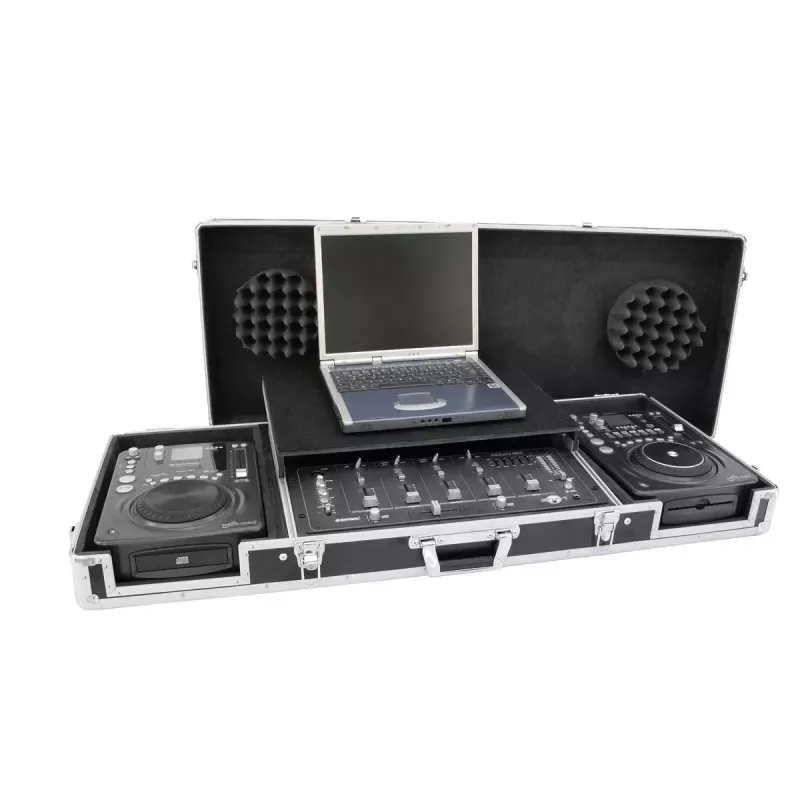 Flight case Roadinger 3012534A Saplāksnis Melns Sudrabs 10.6 kg