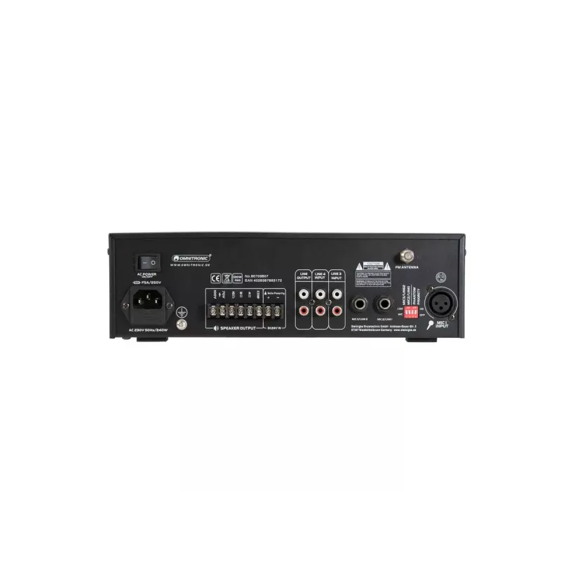 Audio pastiprinātājs Omnitronic 80709607 Performance/Stage Melns