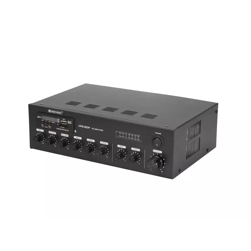 Audio pastiprinātājs Omnitronic 80709607 Performance/Stage Melns