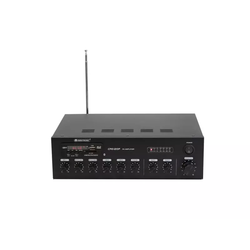 Audio pastiprinātājs Omnitronic 80709607 Performance/Stage Melns