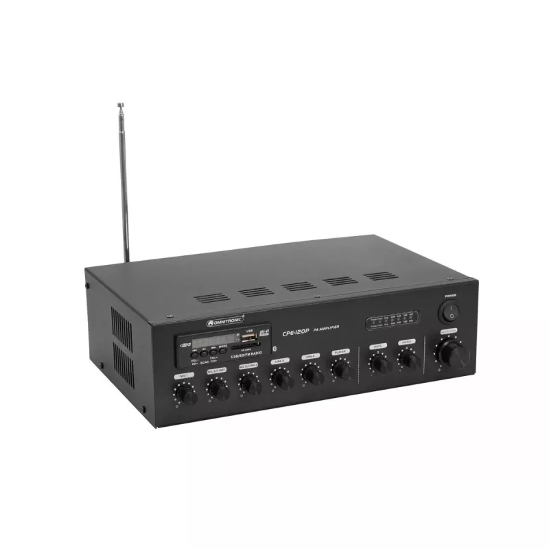 Audio pastiprinātājs Omnitronic 80709607 Performance/Stage Melns