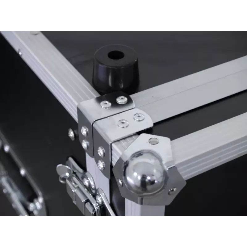 Transporta kaste Flight case Roadinger 30107270 MDF Melns Sudrabs 10.6 kg