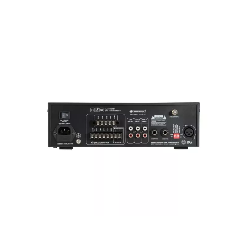 Audio pastiprinātājs Omnitronic 80709704 Performance/Stage Melns