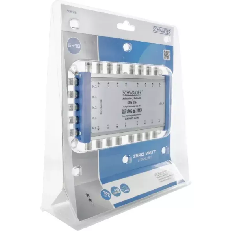Satelītu multiswitch Schwaiger SEW516 531 5 ieejas 16 izejas