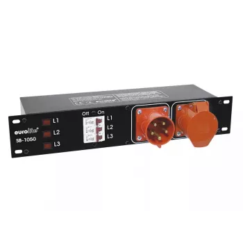 Gaismas sadalītājs Eurolite 30248372 Melns Sarkans 380-400V 50Hz
