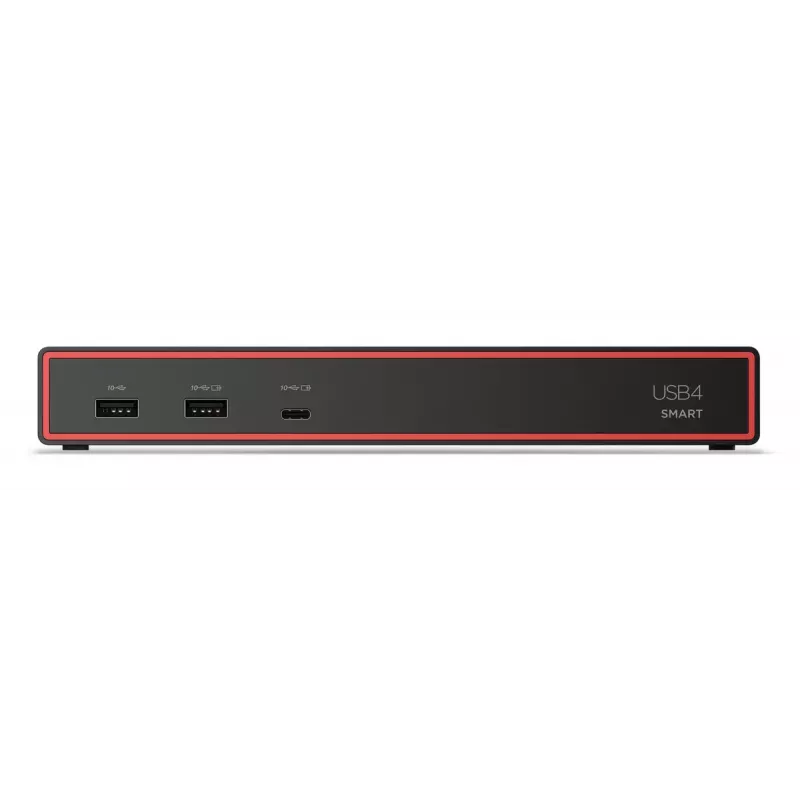 Docking stacija Lenovo ThinkPad USB4 Smart Dock 5500 — vadu USB4, 65W PD, Gigabit Ethernet, 4K@30Hz, 100W barošanas bloks, Eclipse Black