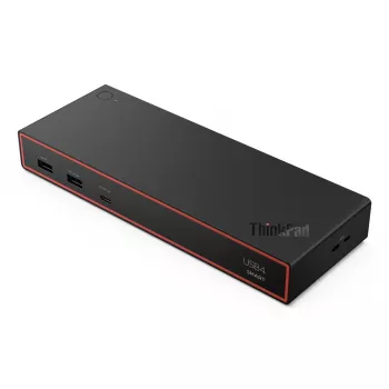 Docking stacija Lenovo ThinkPad USB4 Smart Dock 5500 — vadu USB4, 65W PD, Gigabit Ethernet, 4K@30Hz, 100W barošanas bloks, Eclipse Black