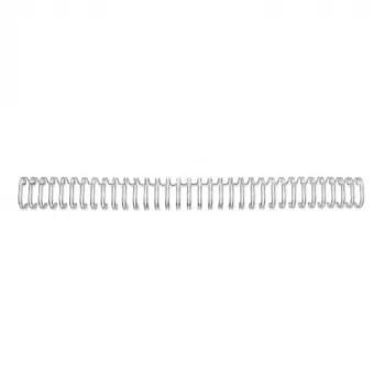 GBC stiepļu muguriņas 3:1 NO5 8mm A4, Sudraba, Metāls, A4, 8 mm, 318 mm