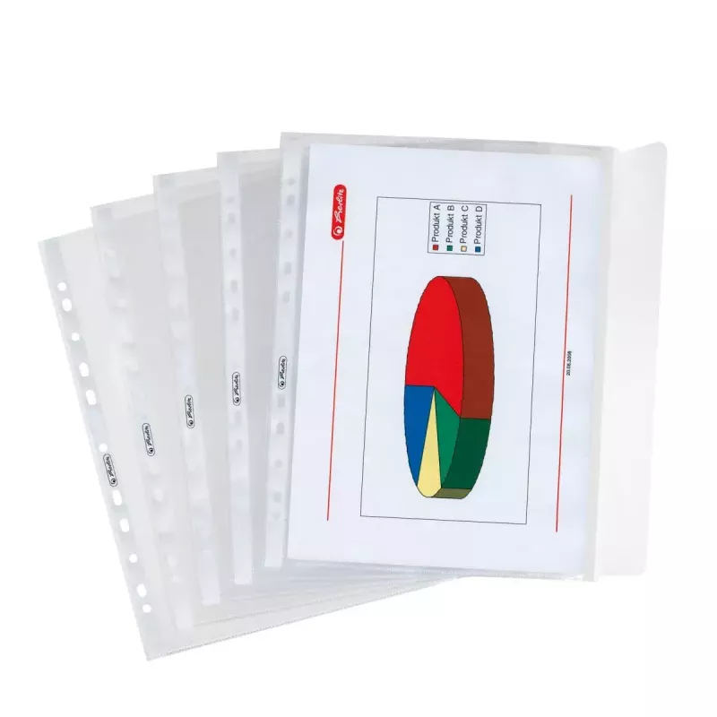 Mapes Herlitz 5896204 Polipropilēns (PP) Caurspīdīgas A4 (10 gab.)