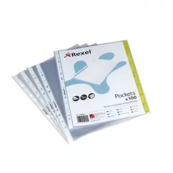 Rexel Premium A5 augšējās atvēruma kabatas caurspīdīgas (100 gab.), 175 mm, 225 mm, 25 mm