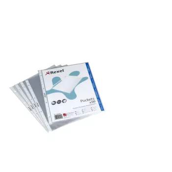 Rexel Crystal Clear A4 kabatiņa ar augšējo atvērumu (50), 210 x 297 mm (A4), Caurspīdīga, Polipropilēns (PP), Portreta orientācija, 50 gab.