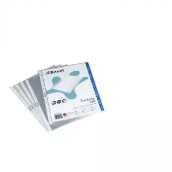 Rexel Crystal Clear A4 kabatiņa ar augšējo atvērumu (50), 210 x 297 mm (A4), Caurspīdīga, Polipropilēns (PP), Portreta orientācija, 50 gab.
