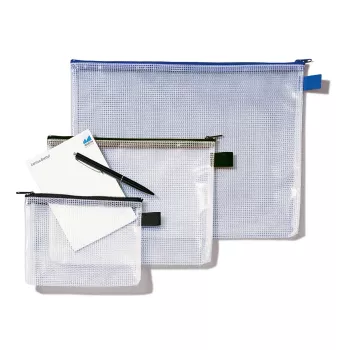 Rexel Mesh Soma ar Melnu Rāvējslēdzēju A5, PVC, 31 g, Melna, Caurspīdīga