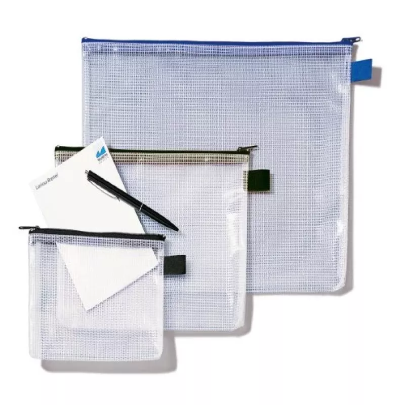Rexel Mesh Soma ar Melnu Rāvējslēdzēju A5, PVC, 31 g, Melna, Caurspīdīga