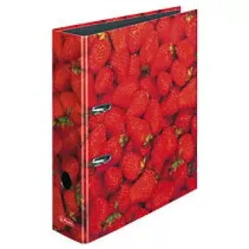 Mape ar gredzeniem Herlitz 10485126 A4 Pink Black Red
