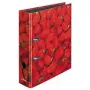 Mape ar gredzeniem Herlitz 10485126 A4 Pink Black Red