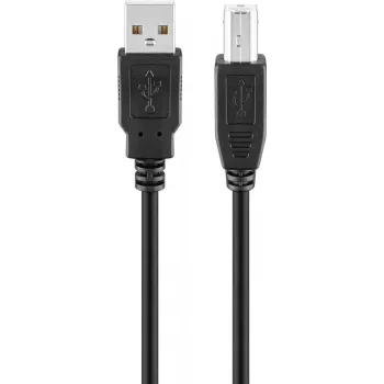 USB 2.0 Hi-Speed kabelis Goobay 96185 1 m Melns